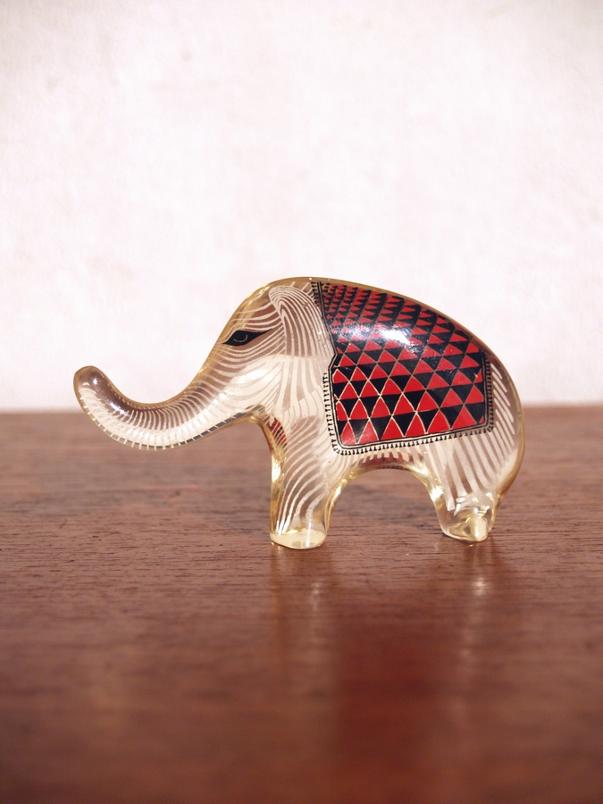 Abraham Palatnik lucite animals elephant swordfish owl - Vintage